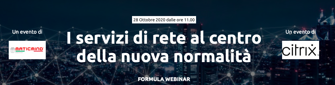 I servizi di rete al centro della nuova normalità